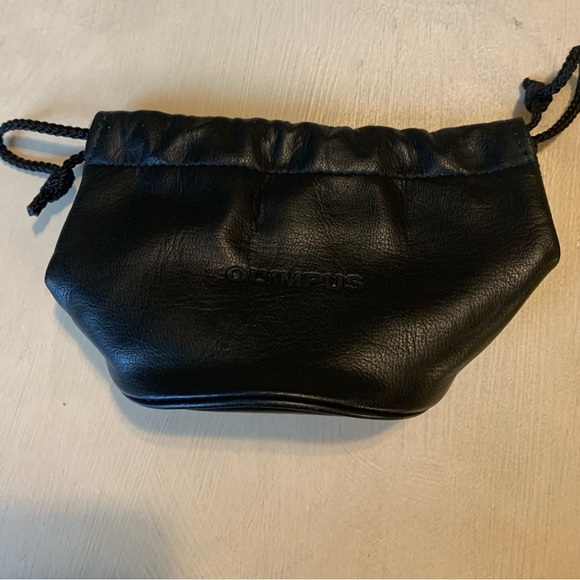 Olympus Handbags - Olympus Black Leather Pouch for Lenses